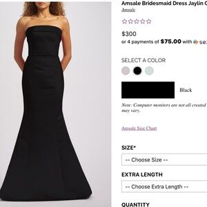 Amsale Jaylin Bridesmaid Dress